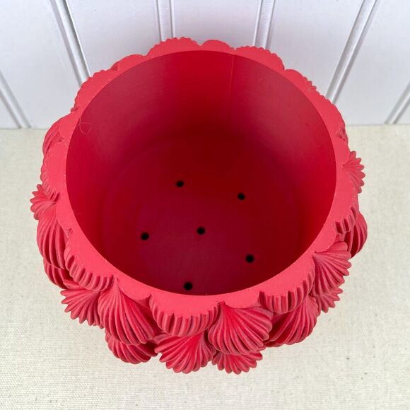 Bold Textured Planter, Ripple Planter Pot, Indoor Flower Pot, Modern Succulents - Picture 3 of 9